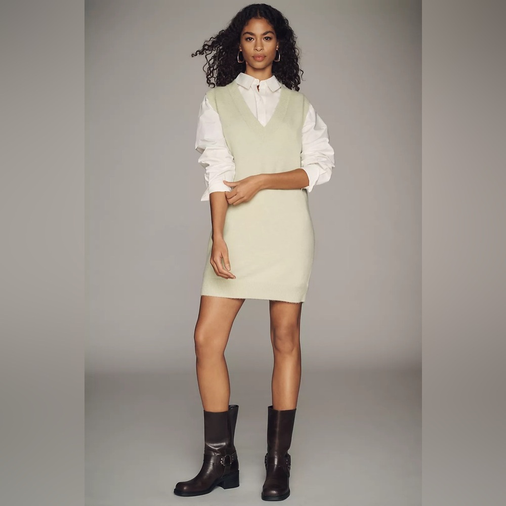 Anthropologie Sunday in Brooklyn Sweater Vest Mini Dress